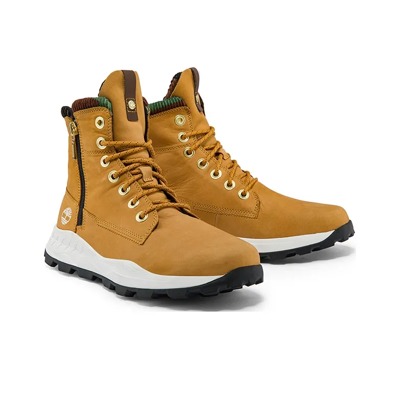 Timberland Brooklyn Side Zip Sneaker Wide Fit Boot 'Wheat Nubuck With Camouflage'-2