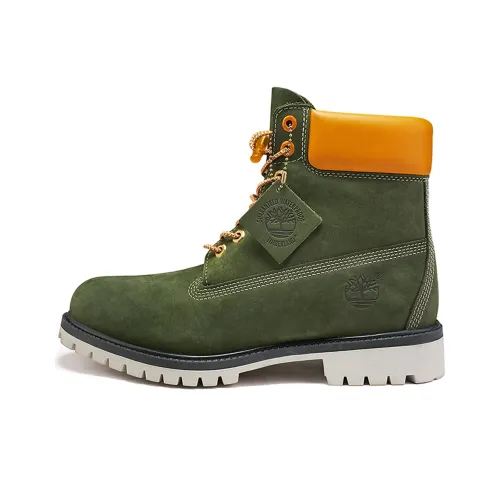 Timberland 6 Inch Premium Waterproof Boot 'Olive Green Orange'