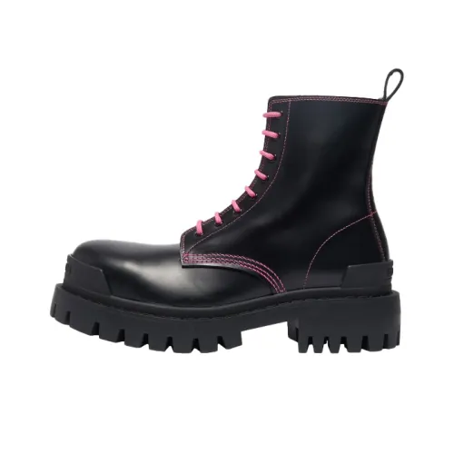 Balenciaga Strike Martin Boots Women's Black/Pink