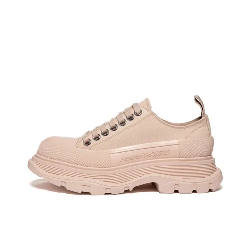 Alexander McQueen Tread Slick Low Lace Up Peach Women's