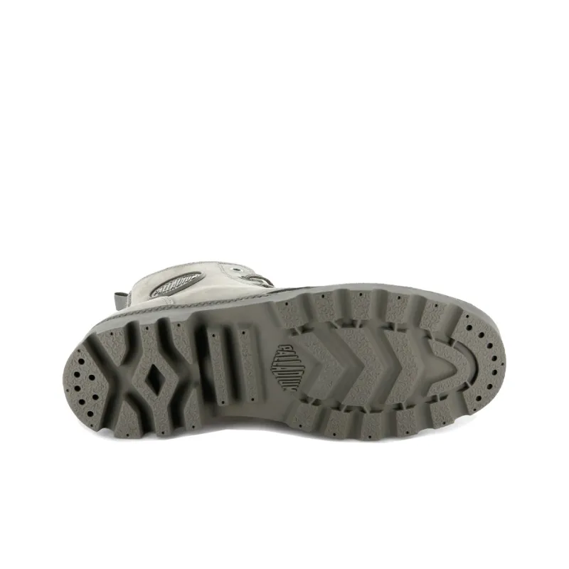 Palladium Pampa Martin Boots Women's High Top Gray-4
