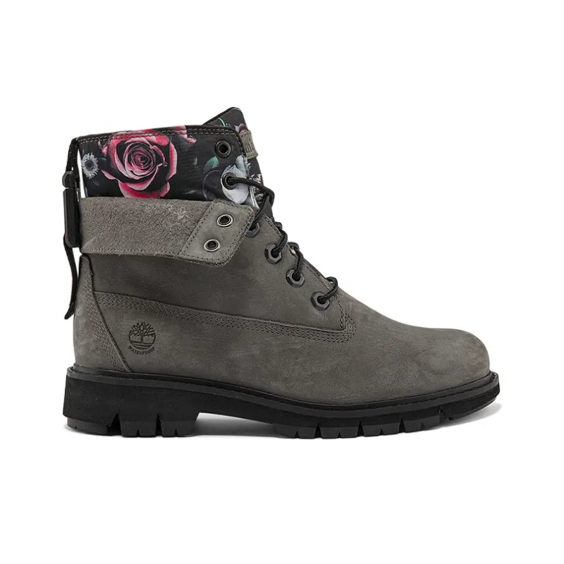 Timberland Lucia Way 6 Inch Waterproof Roll Top Boots 'Grey And Floral' Women's-1
