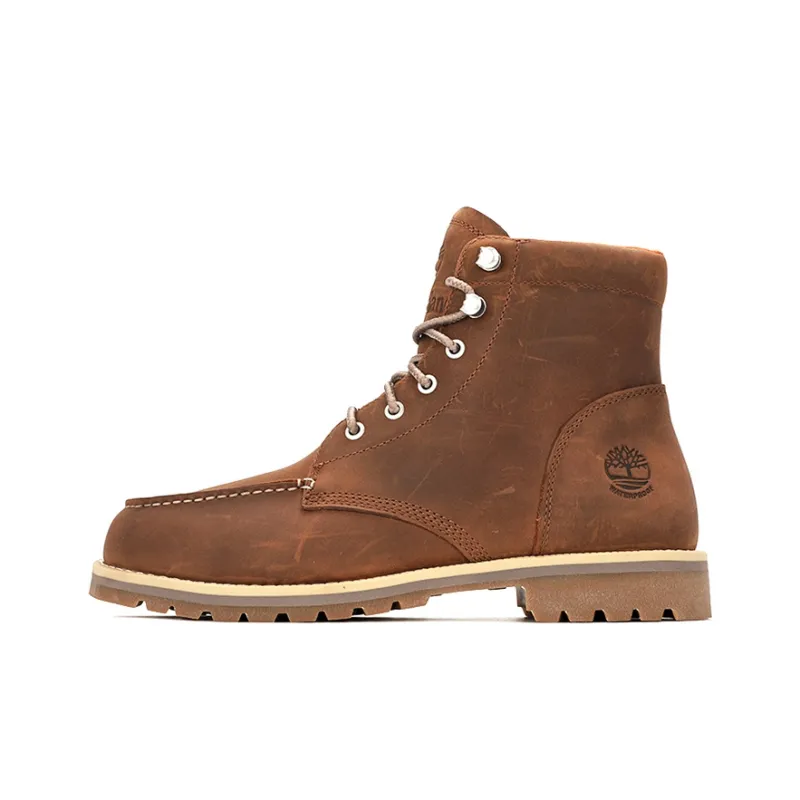 Timberland Redwood Falls Waterproof Moc Toe Boots 'Rust Nubuck'-0