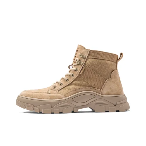 Jeep Martin Boots Men Khaki