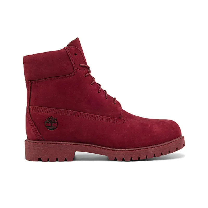 Timberland 6" Heritage Premium Waterproof Boot Dark Red Nubuck-1