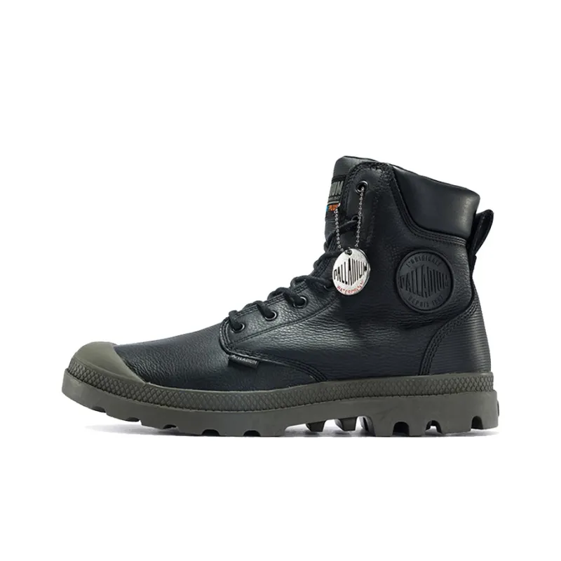 Palladium Pampa Martin Boots Unisex High Top Black-0
