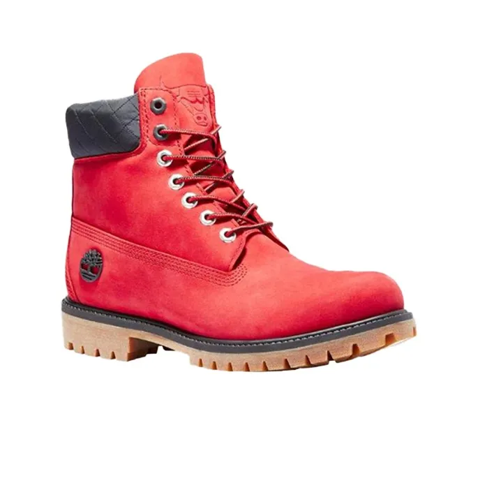 Timberland 6" Premium Boot Chicago Bulls Red-2