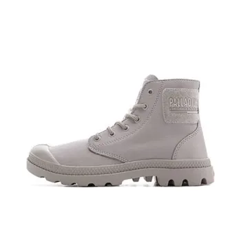 Palladium Pampa Hi Tc Lth 2.0 Short Martin Boot Women's Gray