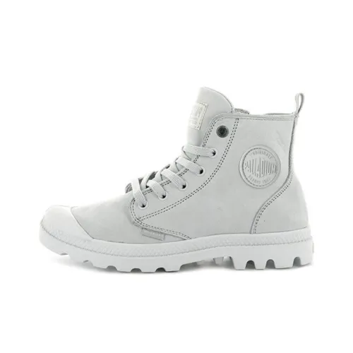 Palladium Pampa Martin Boots Women's High-Top Gray/White