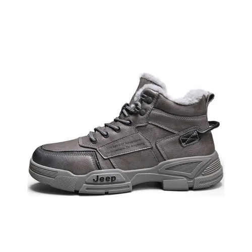 Jeep Hiking / Trekking Shoes Men Mid-Top Gray