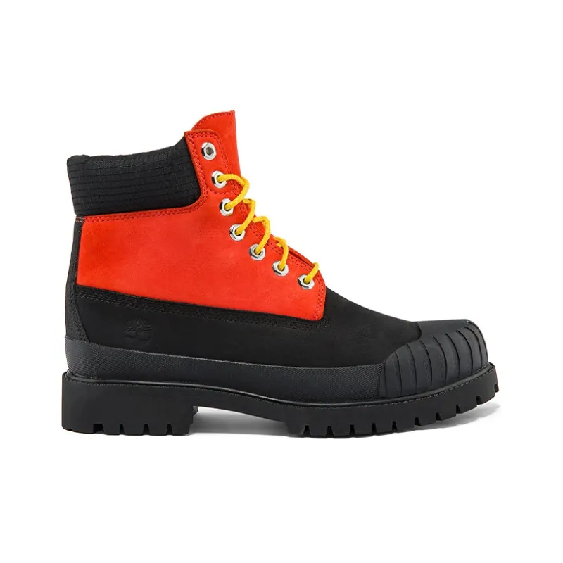 Timberland Premium 6 Inch Waterproof Boot 'Medium Orange Nubuck With Black'-1