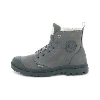 Palladium Pampa Short Martin Boot Women's Stone Gray
