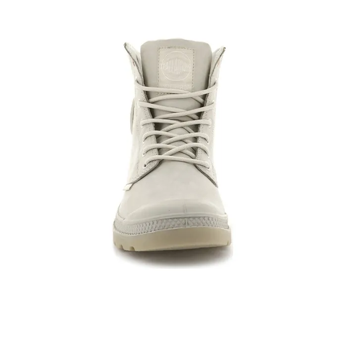 Palladium Pampa Cuff Wp Lu Short Martin Boot Unisex Gray White-3