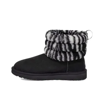 UGG Fluff Mini Quilted Leopard Zebra Women's