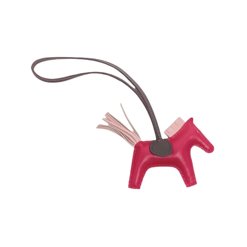 HERMES Sheepskin Pendants Unisex Red-1