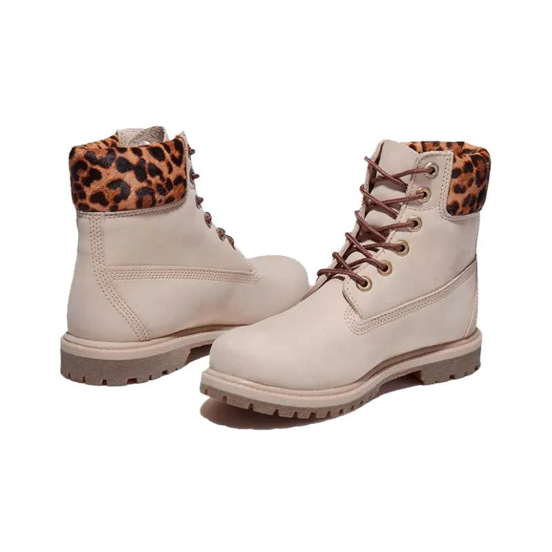Timberland Safari Cheetah 6 Inch Waterproof Boot 'Beige' Women's-3