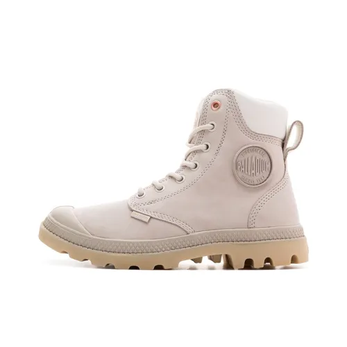 Palladium Pampa Martin Boots Unisex High-Top Light Pink