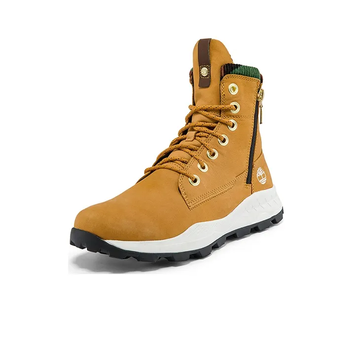 Timberland Brooklyn Side Zip Sneaker Wide Fit Boot 'Wheat Nubuck With Camouflage'-1