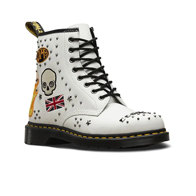 Dr.Martens 1460 Classic 8 High Top Martin Boots Unisex White-1