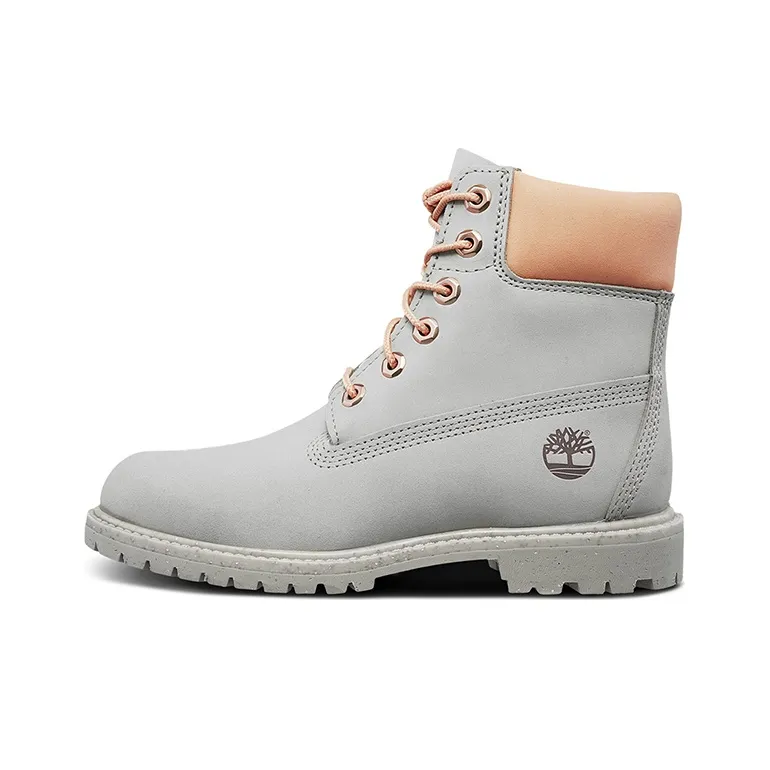 Timberland 6 Inch Premium Leather Boots 'Light Grey' Women's-0