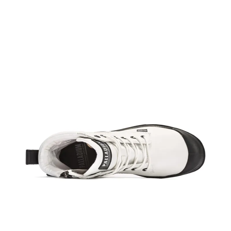 Palladium Pampa Martin Boots Women's High Top White-3