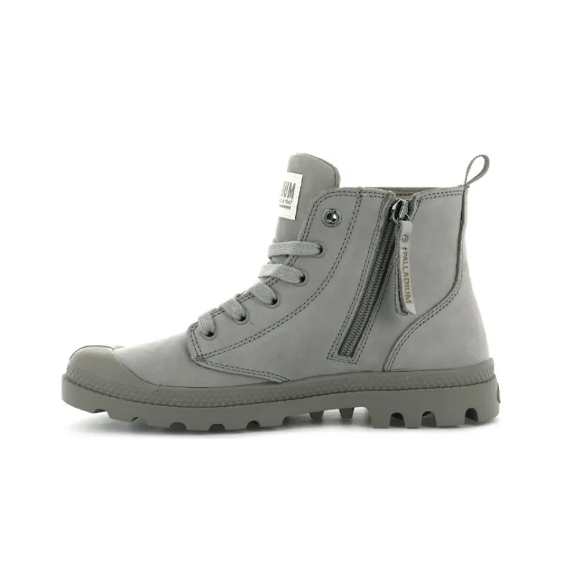 Palladium Pampa Martin Boots Women's High Top Gray-0