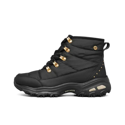 Skechers DLITES Martin Boots Women's Black/Gold