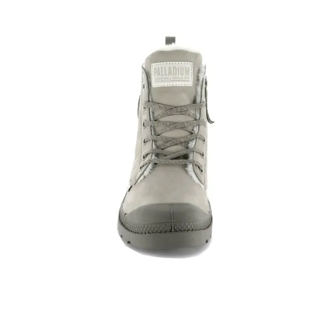 Palladium Pampa Martin Boots Women's High Top Gray-3