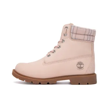 Timberland Lindon Woods 6 Inch Waterproof Boot 'Pink Nubuck And Printed Collar' Women's