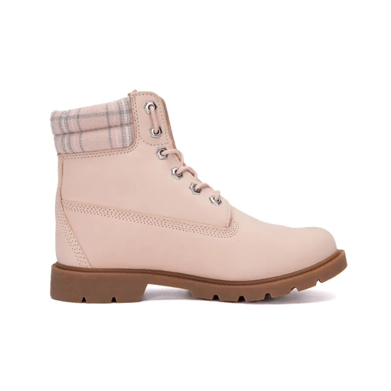 Timberland Lindon Woods 6 Inch Waterproof Boot 'Pink Nubuck And Printed Collar' Women's-1