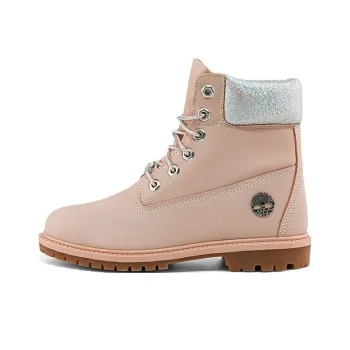 Timberland Heritage 6 Inch Waterproof Boots 'Light Pink Nubuck' Women's