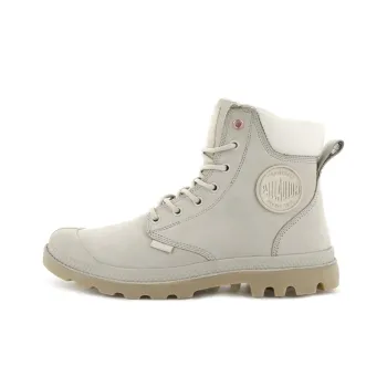 Palladium Pampa Cuff Wp Lu Short Martin Boot Unisex Gray White
