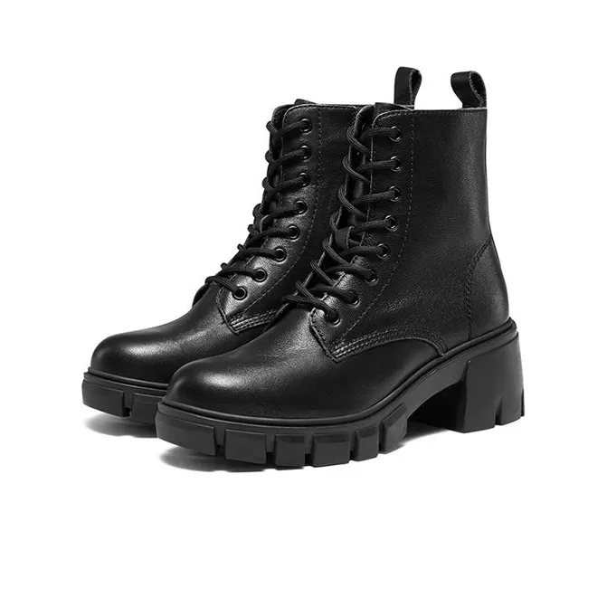 Skechers Top Notch Martin Boots 'Black' Women's-2