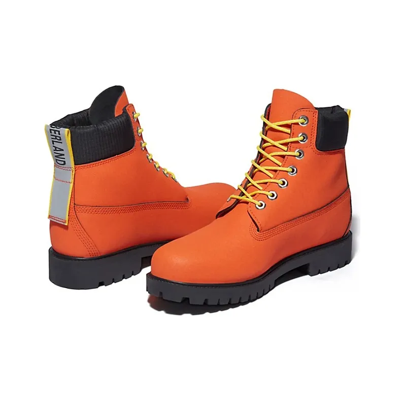 Timberland 6 Inch Premium Waterproof Boot 'Neon Orange'-4
