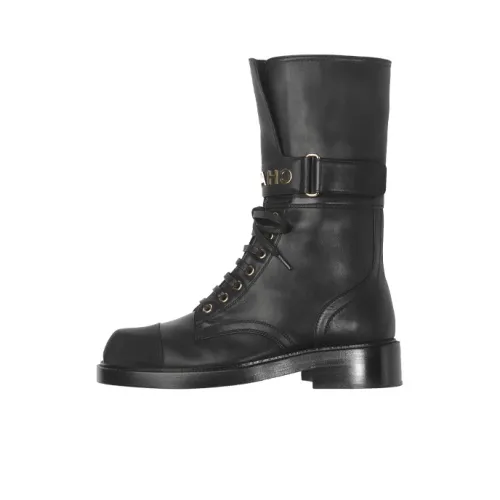 CHANEL Martin Boots Women's Black