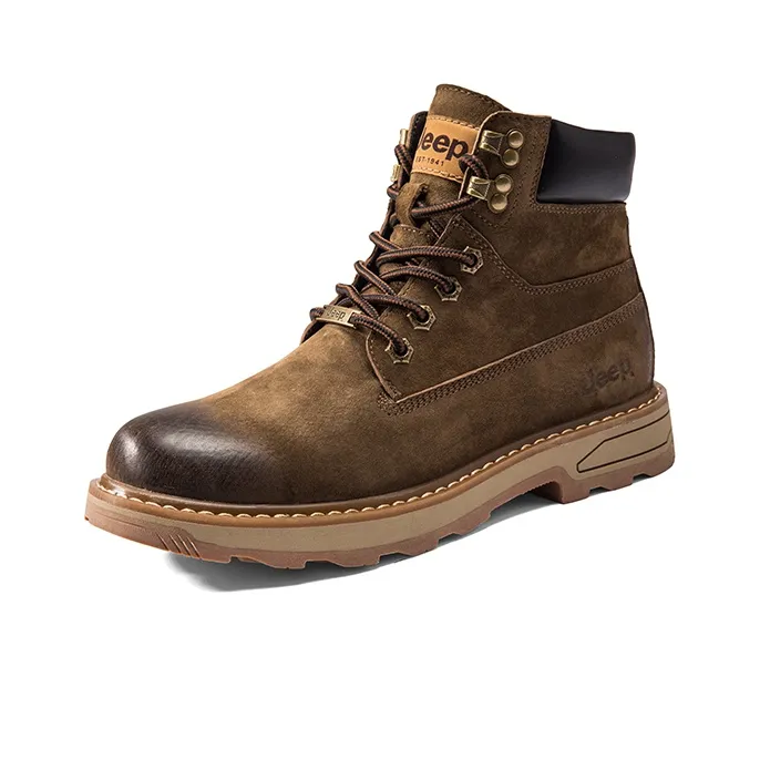 Jeep Fashion Sports Collection Short Martin Boot Men's Khaki-2
