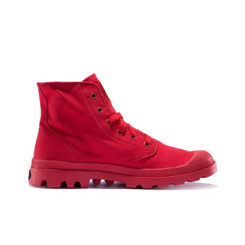 Palladium Mono Chrome Knee High Martin Boot Unisex Red-1