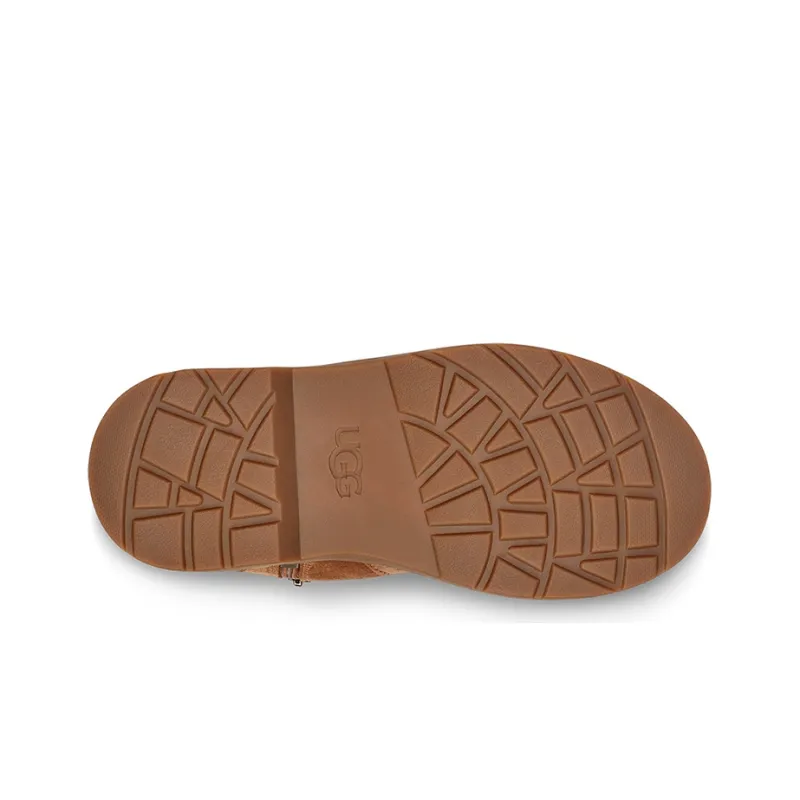 UGG Lynde Short Snow Boots Chestnut Brown Teenagers-5