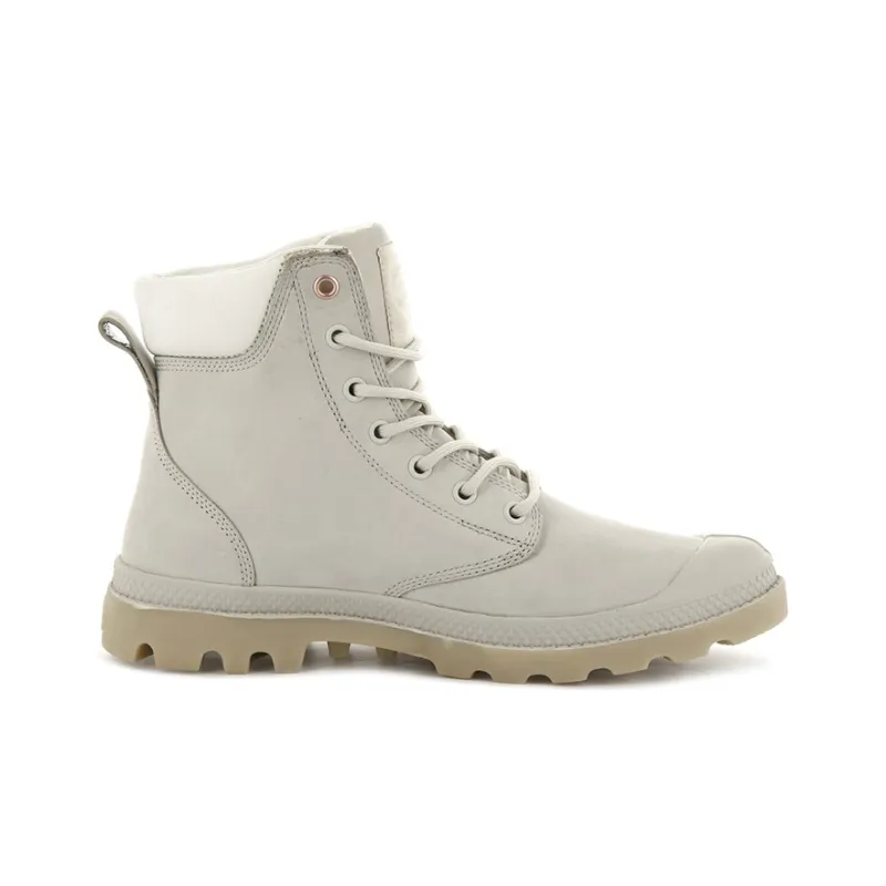Palladium Pampa Cuff Wp Lu Short Martin Boot Unisex Gray White-1
