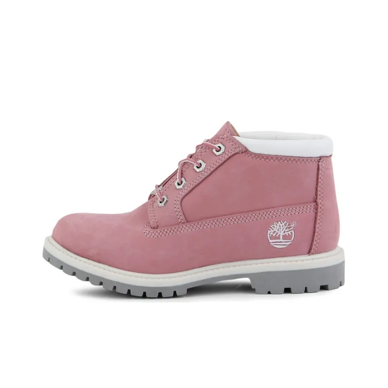 Timberland Nellie Waterproof Chukka Wide Fit Boots 'Pink Nubuck