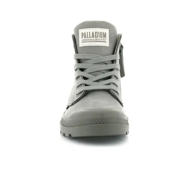 Palladium Pampa Martin Boots Women's High Top Gray-3