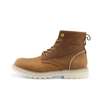 Jeep Martin Boots Men Yellow Brown