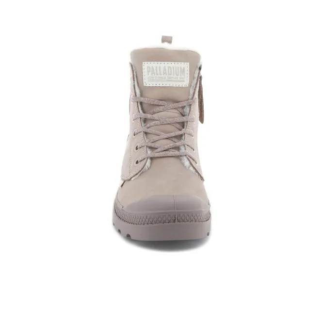 Palladium Pampa Martin Boots Women's Gray Pink-3