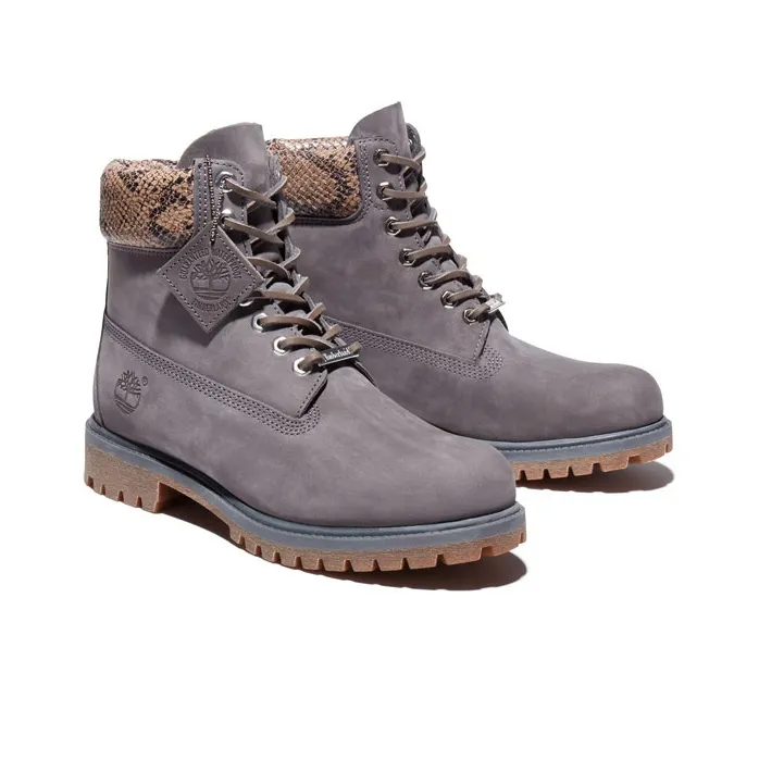 Timberland Inch Safari Python Short Martin Boot Men's Gray Purple-2