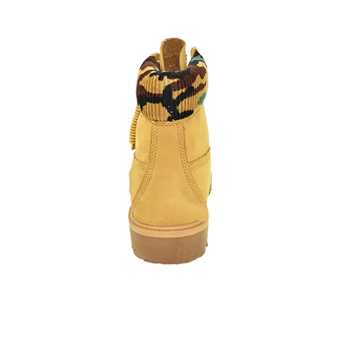 Timberland 6 Inch Premium Boot 'Wheat Nubuck With Camouflage Collar'-2