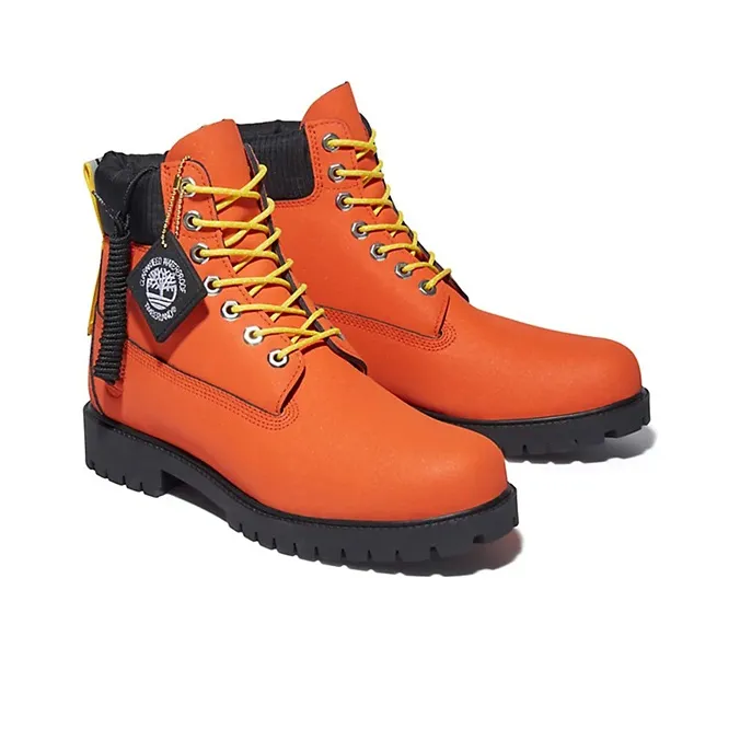 Timberland 6 Inch Premium Waterproof Boot 'Neon Orange'-3