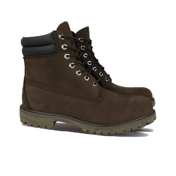 Timberland 6 Inch Double Collar Boots 'Dark Chocolate Nubuck'-2