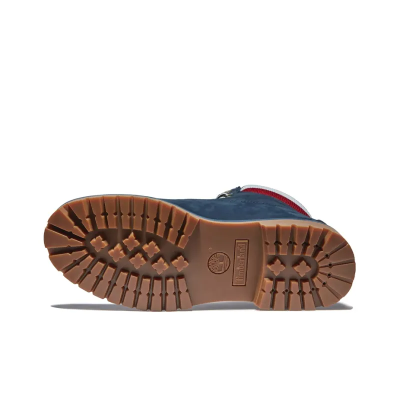 Timberland 6 Inch Heritage Cupsole Boots 'Navy Nubuck With Red'-5