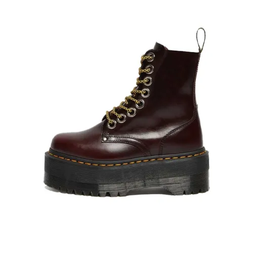 Dr.Martens Jadonseries Martin Boots Women's Dark Red Brown