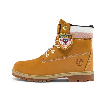 Timberland 6 Inch Heritage Premium Waterproof Boots 'Wheat Nubuck And Stripes' Women's